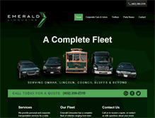 Tablet Screenshot of emeraldlimoomaha.com